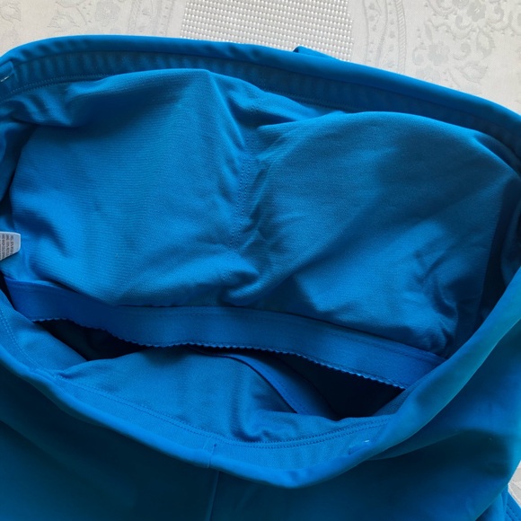 Shade & Shore High-Leg Cheeky Royal Blue One Piece Swimsuit Women’s Size L 12-14 - Picture 7 of 16